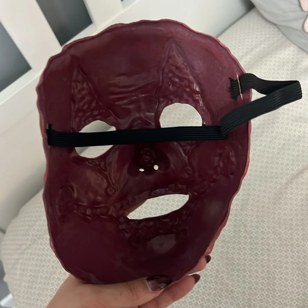 Creepy Clown Mask with Red Accents